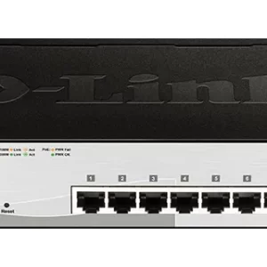D-LINK 8-ports 10/100/1000Base-T PoE Smart Switch plus 2 SFP ports - 78W PoE budget