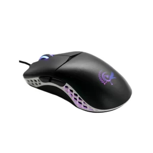 Ducky Mouse Feather Black and White - Omron D2FC-F-K 60M switches.